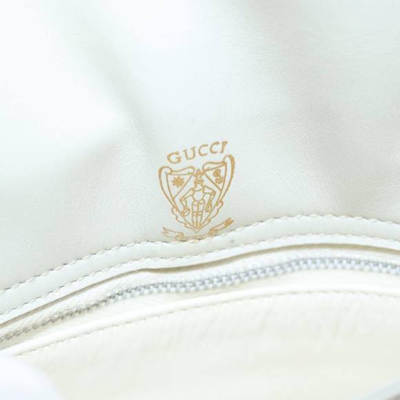 GUCCI Shoulder Bag Leather Beige Auth ep4257 - Picture 11 of 16